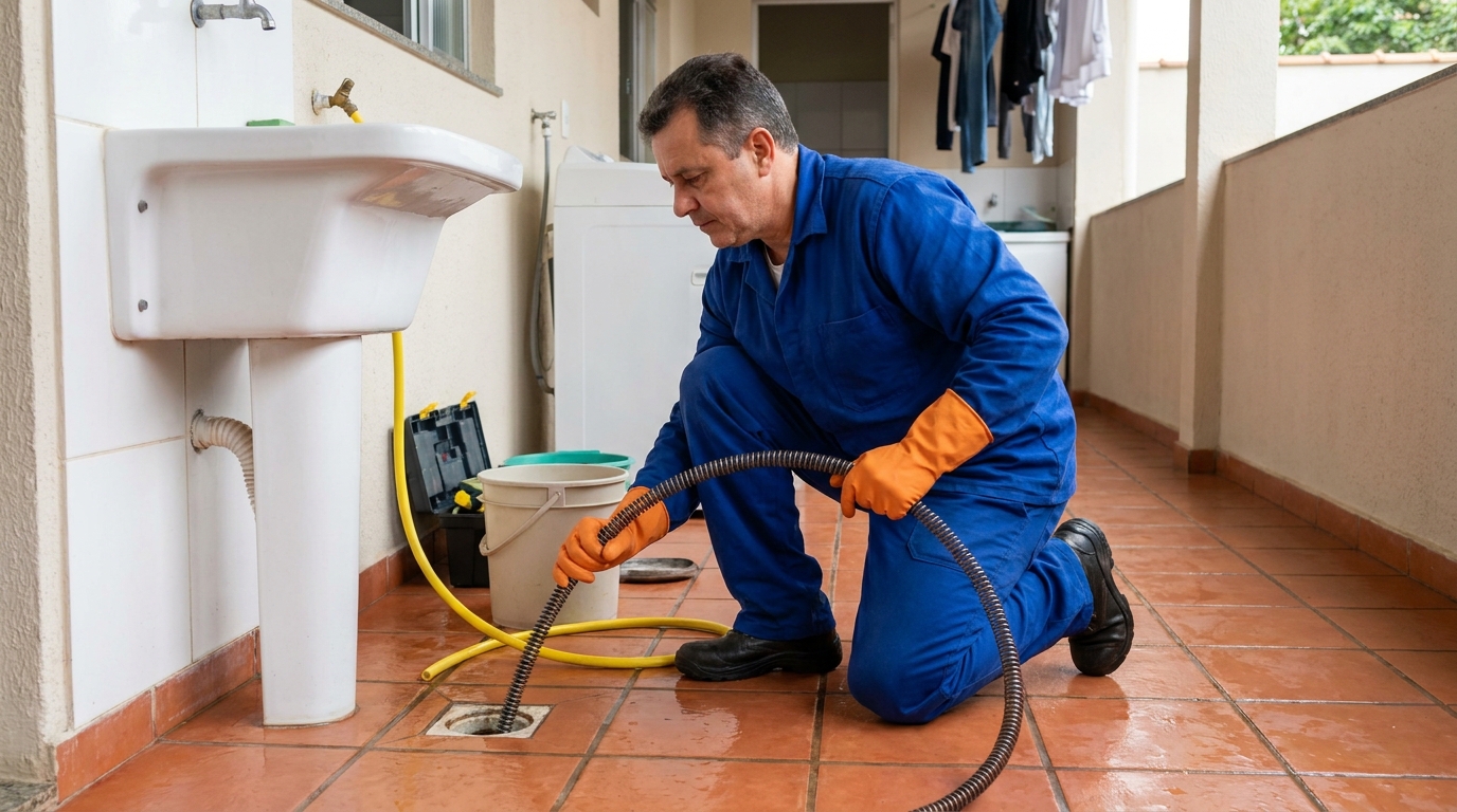 Desobstrução no Banheiro em Contagem‑MG